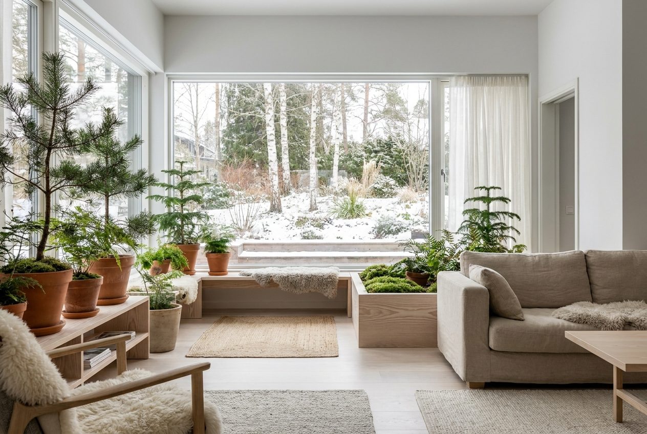Jardines nórdicos, interior